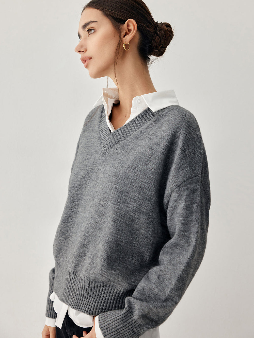 Charcoal Charming Sweater Sweaters