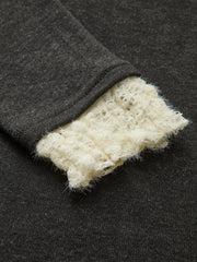 Elegant Contrast Trim Jersey Top T Shirts