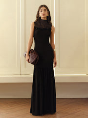 Rosette Panel Tank Dress Dresses