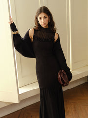 Rosette Panel Tank Dress Dresses