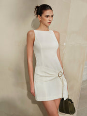 Ring Detail Sleeveless Dress Dresses