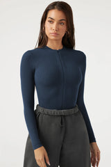 Bodysuit Style Knit Top