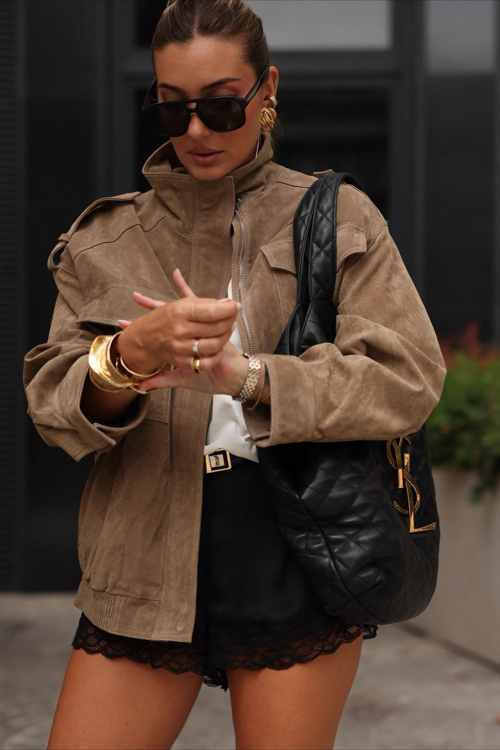 Retro Suede Short Length Jacket