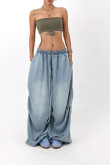 Loose Fit Wide Leg Street Jeans