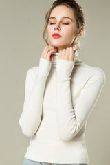 Stacked Neck Lightweight Wool Knit Top