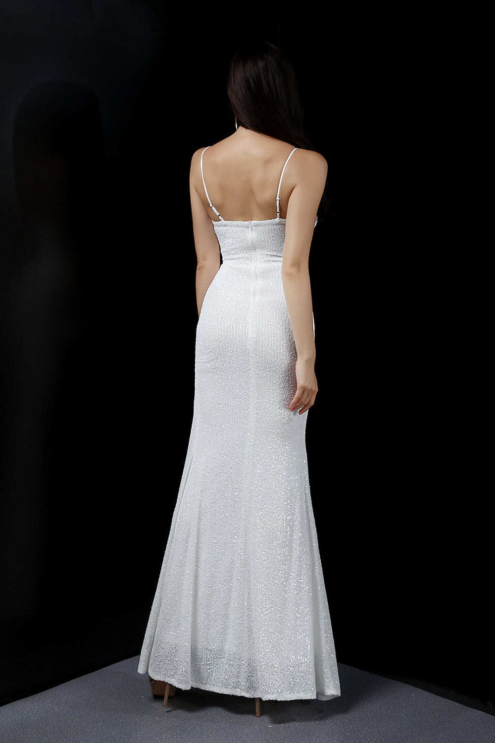 Sexy Slim Fishtail Party Dress with Belt