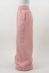 Warm Fleece Lined Solid Knit Pants