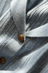 Wool Blend Textured Cardigan