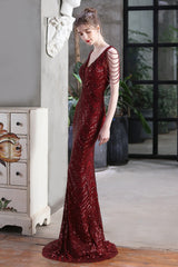 Elegant Sequin Mermaid Party Dress