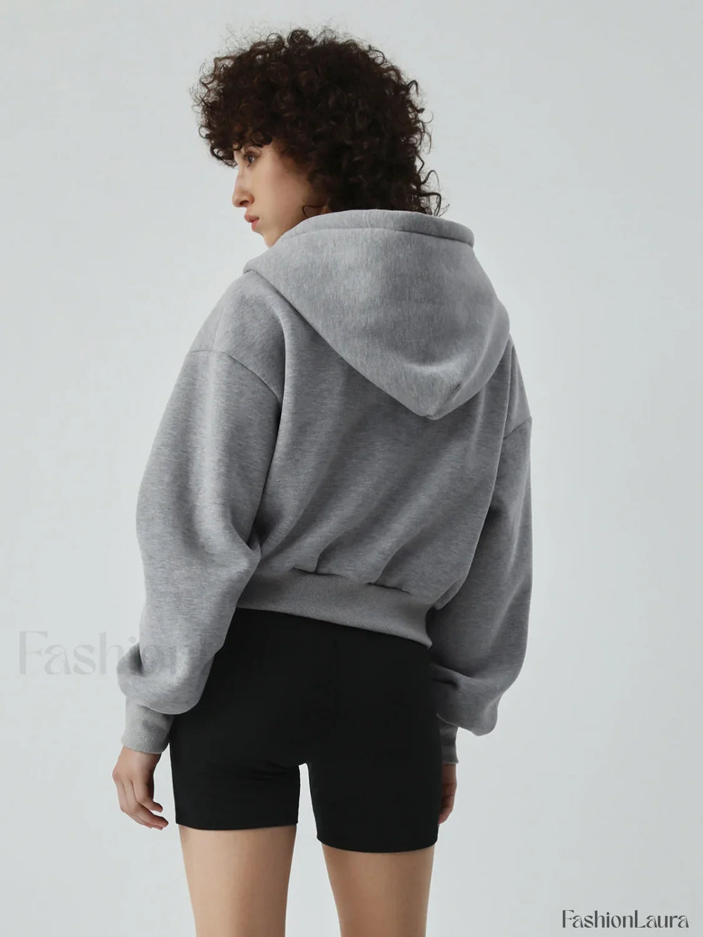 Athleisure Charming Crop Hoodie Sweatshirts & Hoodies L