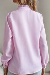 Ruffle Long Sleeve Blouse
