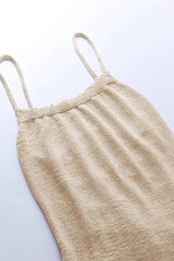 Knit Cami Slim Backless Sexy Sweater Dress