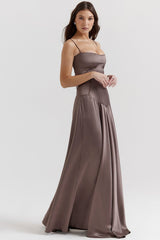 Elegant Cami Backless Maxi Party Dress