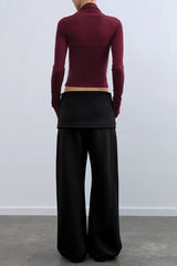 Detachable Cape Knit Top