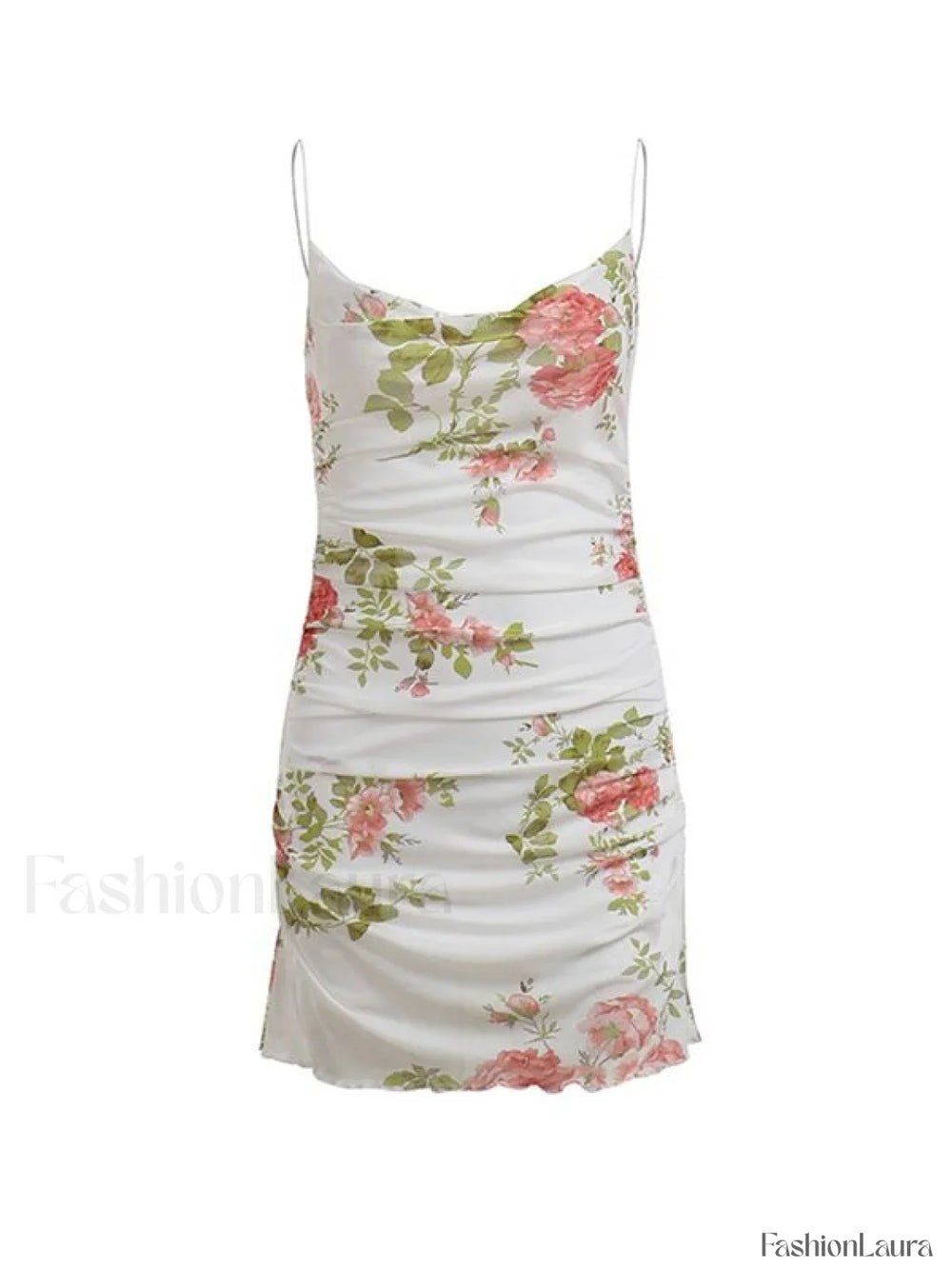 Backless Floral Mesh Mini Dress Mini Dresses