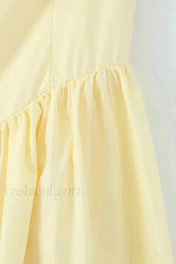 Ballet Style A Line Fluffy Neck Mini Dress