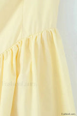 Ballet Style A Line Fluffy Neck Mini Dress