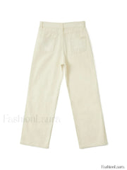 Basic Wash Straight Leg Boyfriend Jeans Boyfriend Jeans