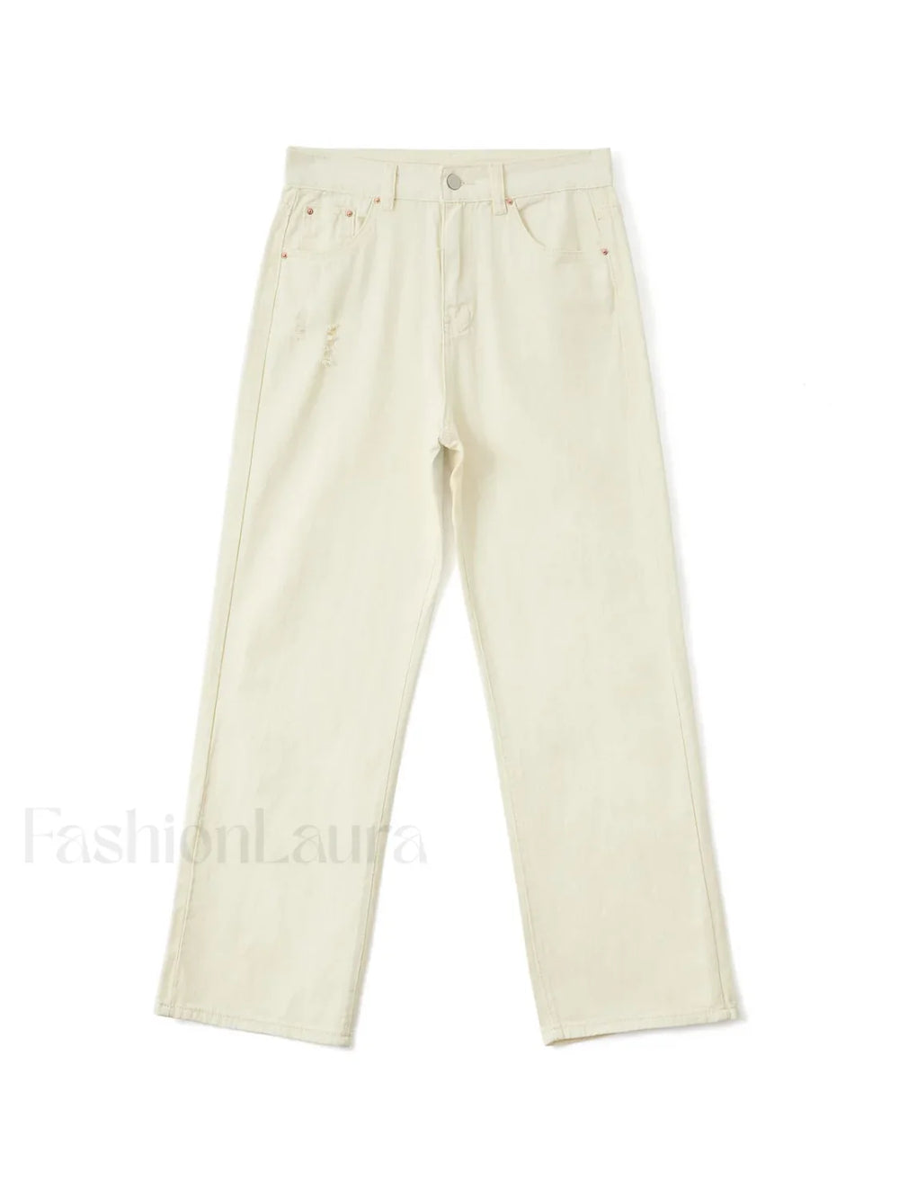 Basic Wash Straight Leg Boyfriend Jeans Boyfriend Jeans