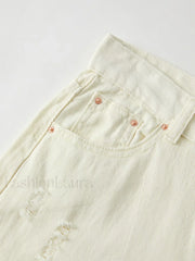 Basic Wash Straight Leg Boyfriend Jeans Boyfriend Jeans