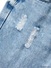 Basic Wash Straight Leg Boyfriend Jeans Boyfriend Jeans