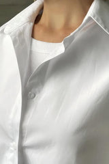 Relaxed Fit Striped Long Sleeve Blouse