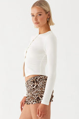 Minimalist Button Cardigan