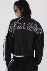 Embroidered Retro Bomber Jacket
