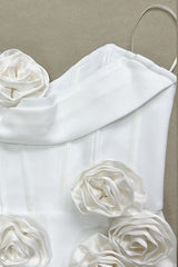 Strapless Floral Bandage Party Dress