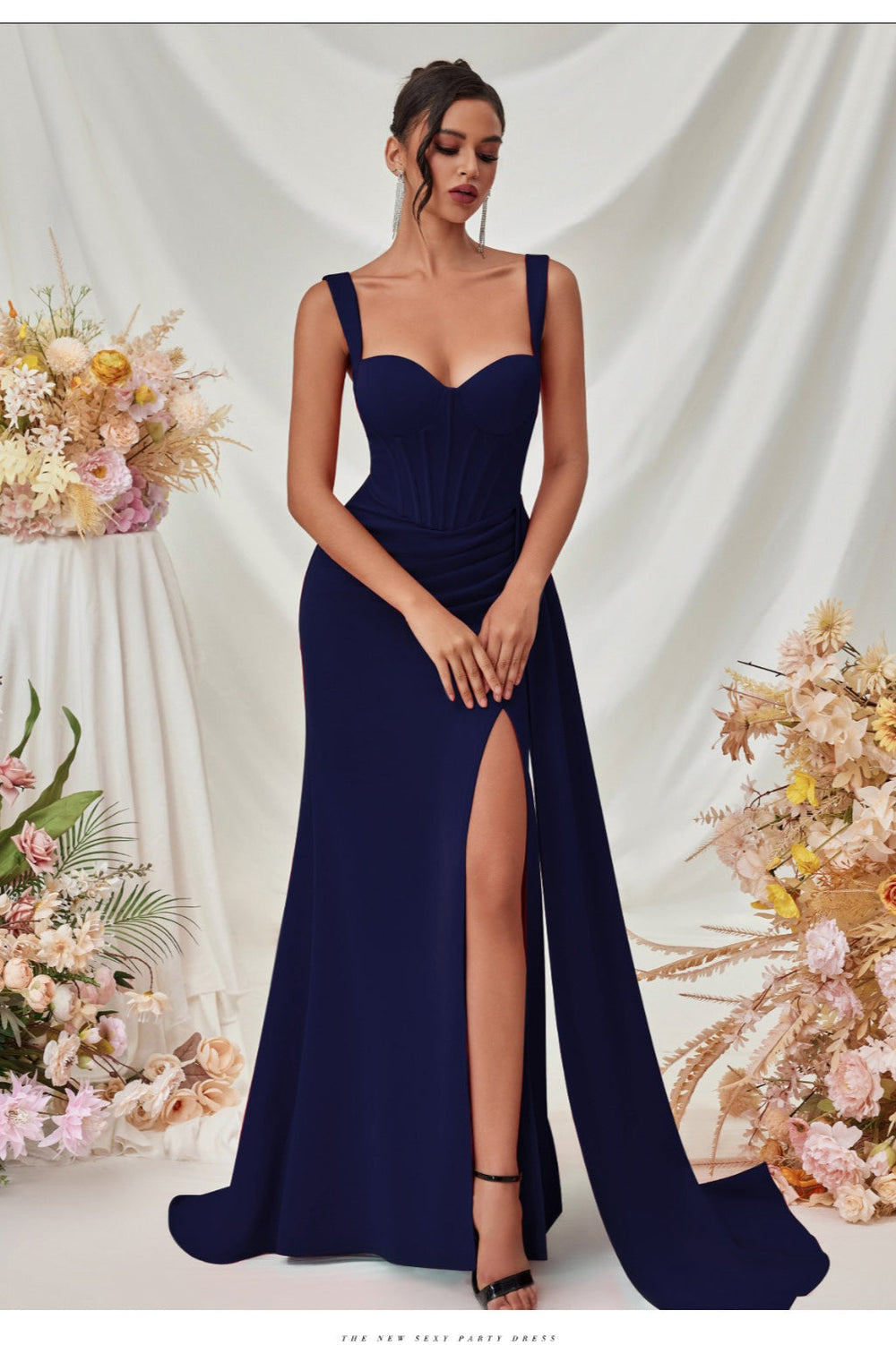 Sexy Bodycon Slit Maxi Party Dress