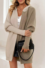 Lantern Sleeve Knit Cardigan