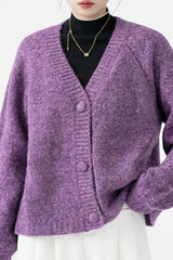 Purple Heavy Weight Knit Sweater
