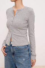 Lightweight Ribbed Cardigan