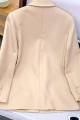 Champagne Mirror Sequin Long Sleeve Blazer