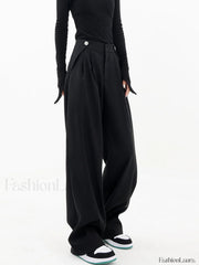 Casual Wide Graceful Leg Pants Pants