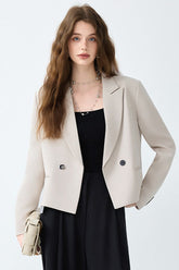 Casual Loose Fit Blazer S / Ivory