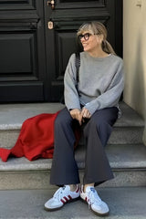 Loose Basic Knit Pullover Sweater