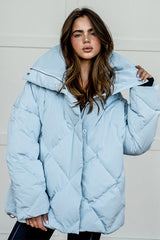 Loose Fit Quilted Cotton Jacket