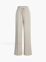 City Walk Graceful Wide Leg Sweatpants Apricot / XS Sweatpants