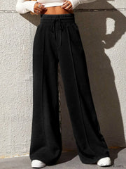 City Walk Graceful Wide Leg Sweatpants Black / XS Sweatpants