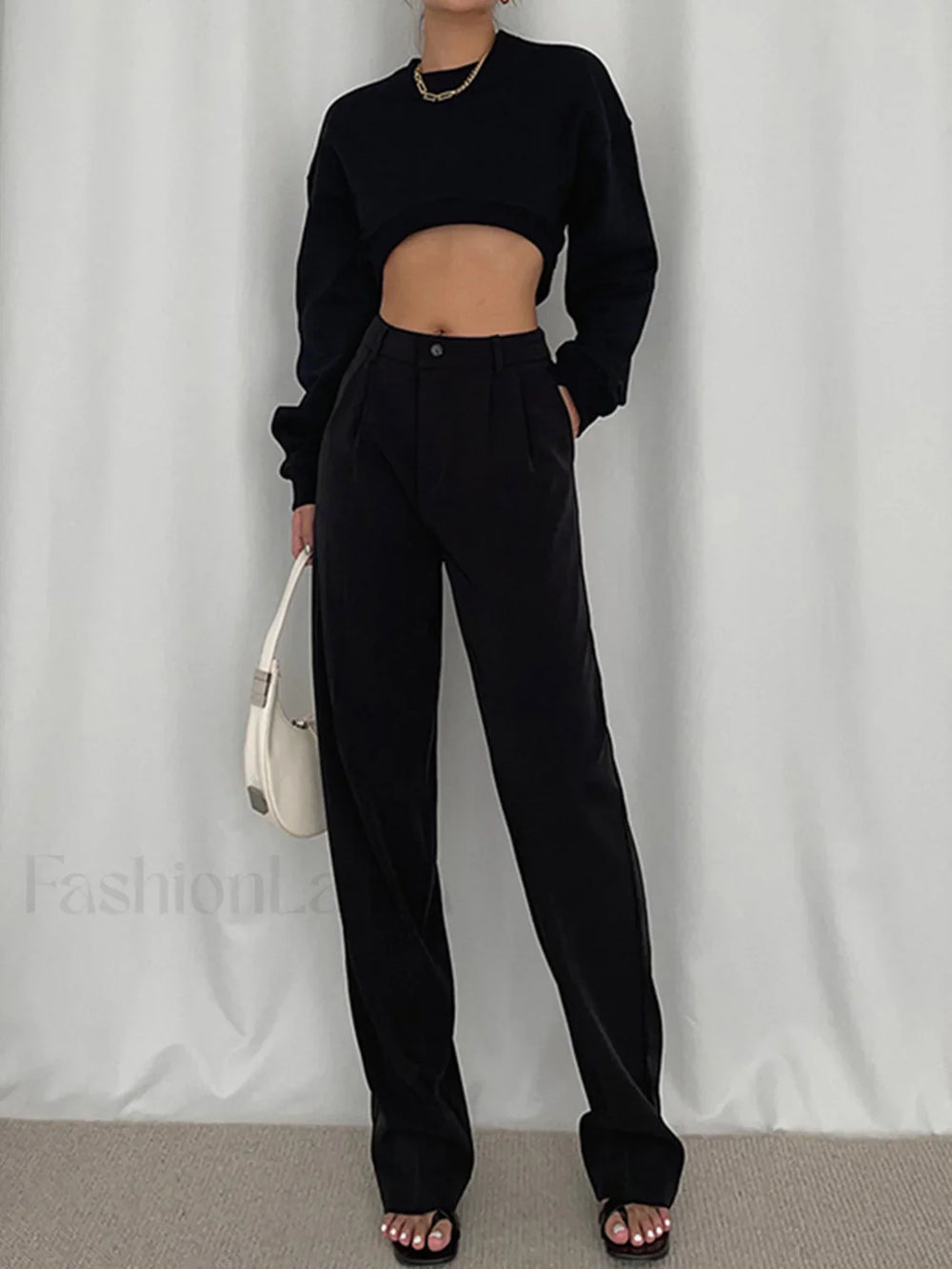 Coffee Run Graceful Crop Sweatshirt Sweatshirts