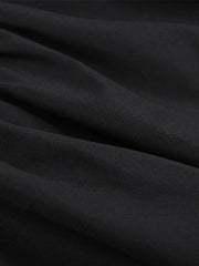 Corset Detail Black Long Sleeve Mini Dress Mini Dresses