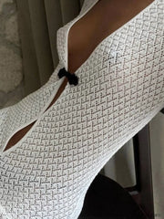 Crochet Long Sleeve Maxi Beach Dress Maxi Dresses