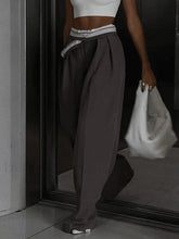 Cross Over Pleats Tailored Pants Gray / S Pants