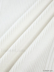 Cutout Split Beads Trendy Detail Ribbed Knit Top Sweaters L