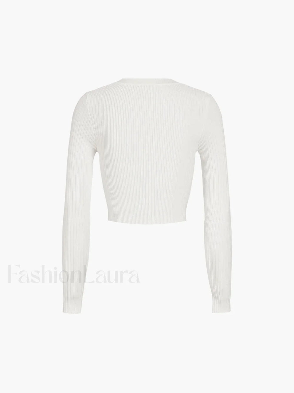 Cutout Split Beads Trendy Detail Ribbed Knit Top Sweaters L