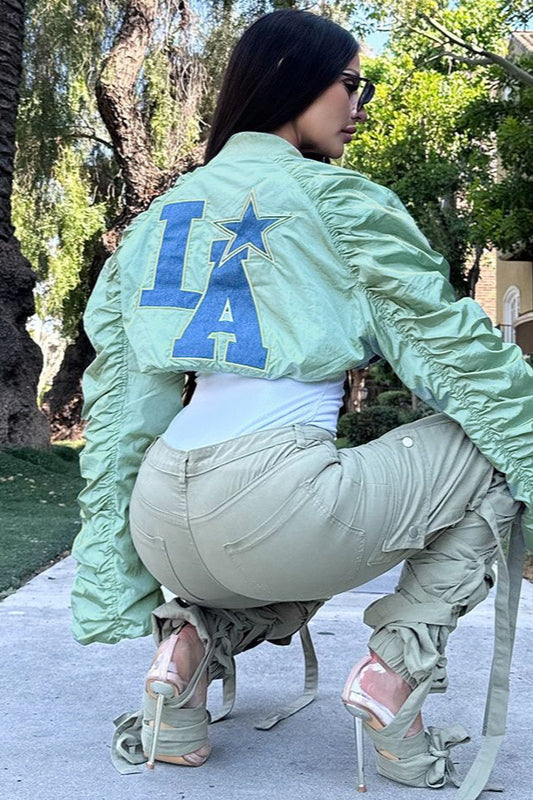 Street Style Letter Print Jacket