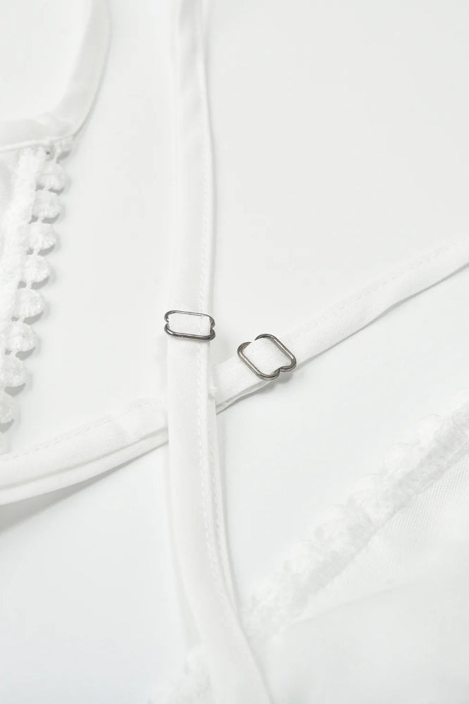 Lace Mesh Backless Boho Dress