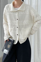 Openwork Knit Cardigan