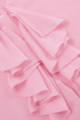 Chiffon Flare Sleeve Blouse